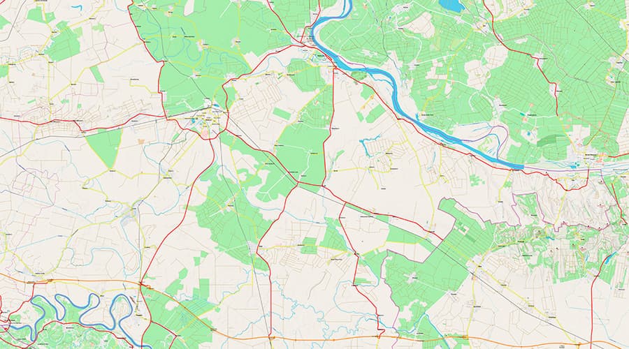 Vukovar-Srijem County map