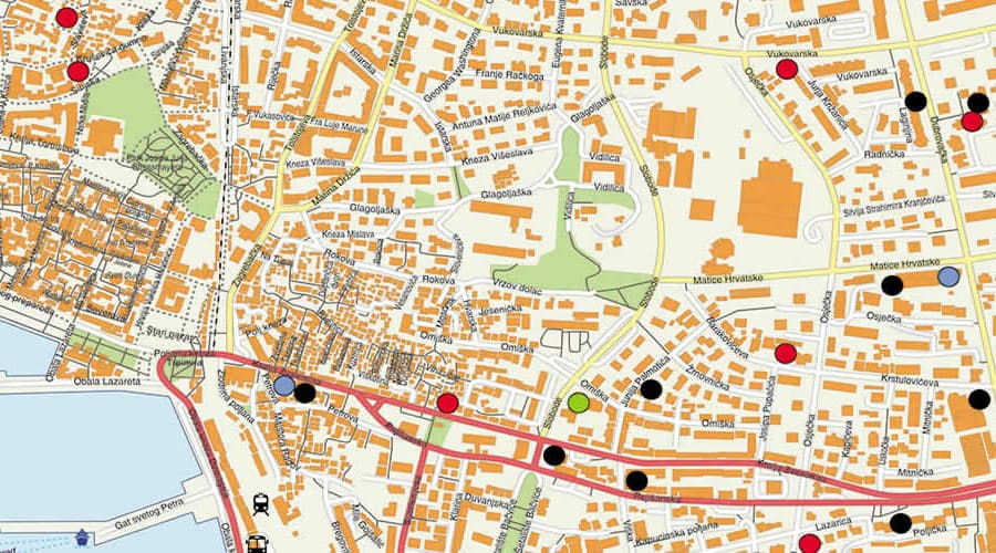 View branches on the city map