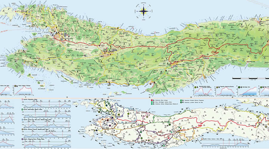 Korcula Island tourist map