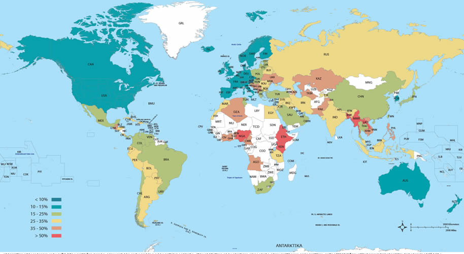 Godišnja potrošnja mlijeka u litrama po glavi stanovnika