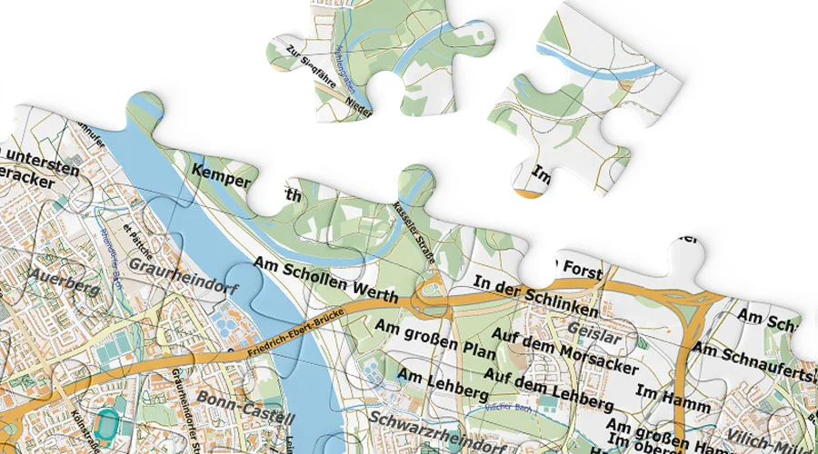 Bonn map, puzzle