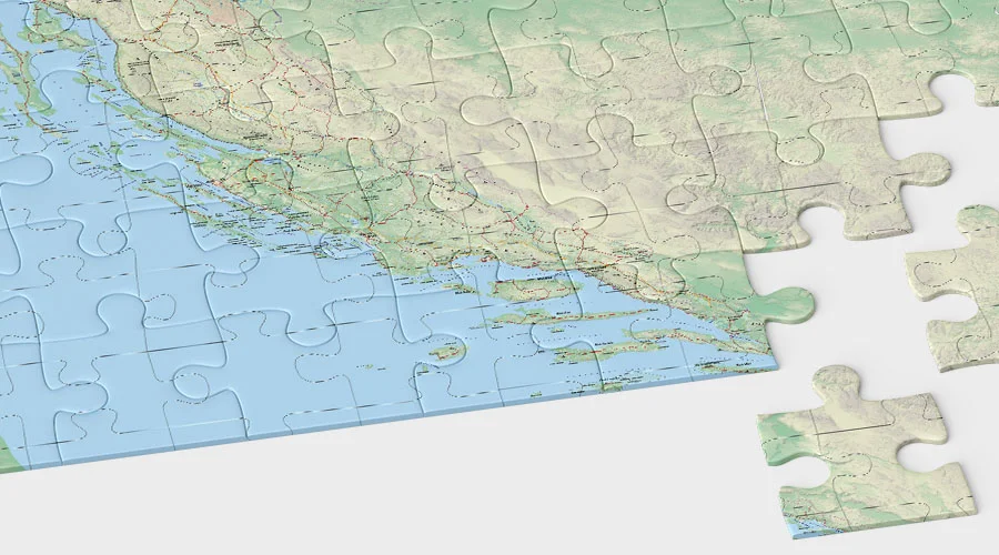 Puzzle map Croatia