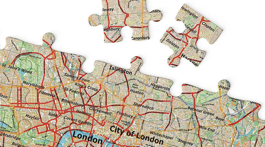 Map of London puzzle