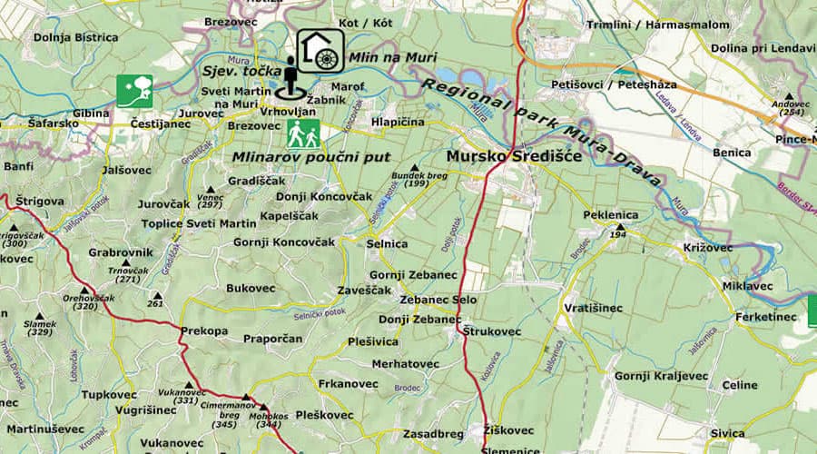 Zavičajna školska karta Međimurska županija