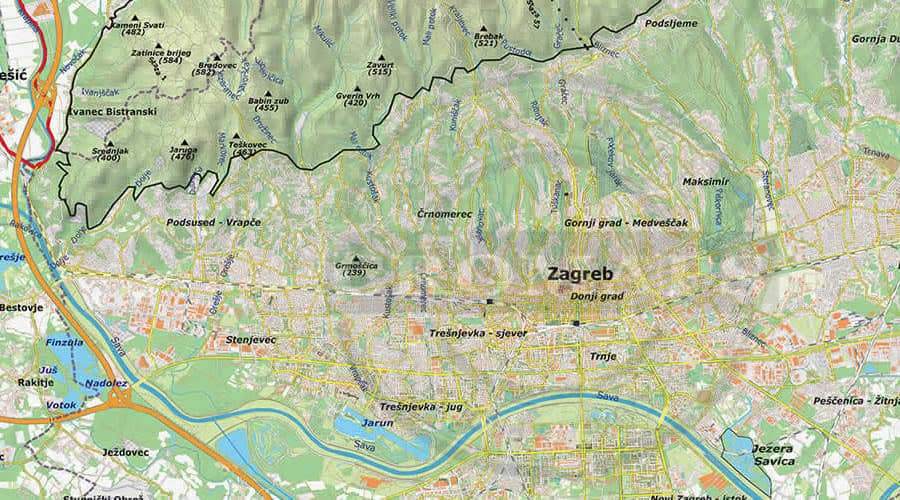 Zavičajna školska karta Zagrebačka županija