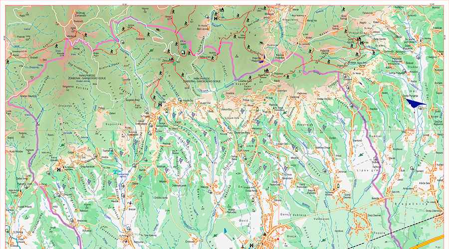 Jaska zemljovid/karta