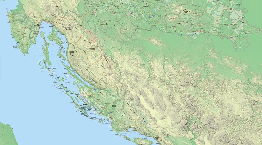 Hrvatska zemljovid/karta