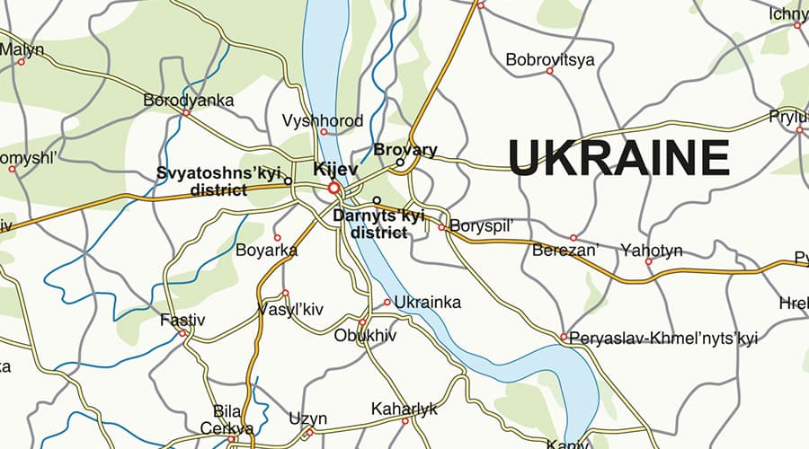 Jugoistočna Europa karta Ukrajina