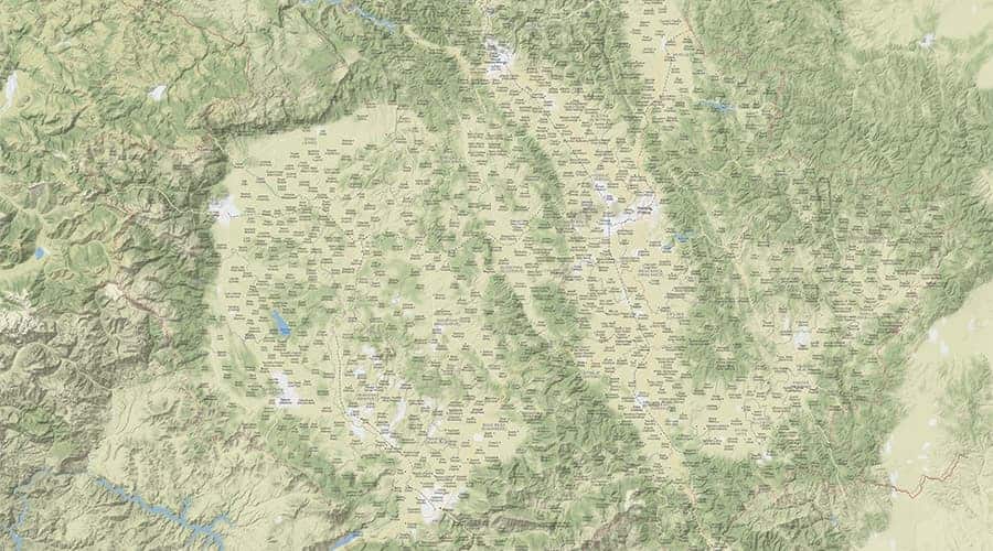 Kosovo zemljovid/karta