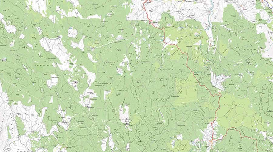 Nacionalni park Risnjak zemljovid/topo karta