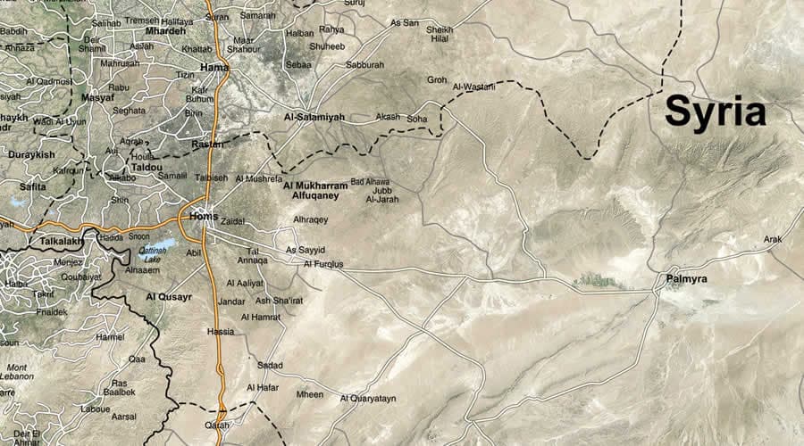 Sirija Irak zemljovid/karta