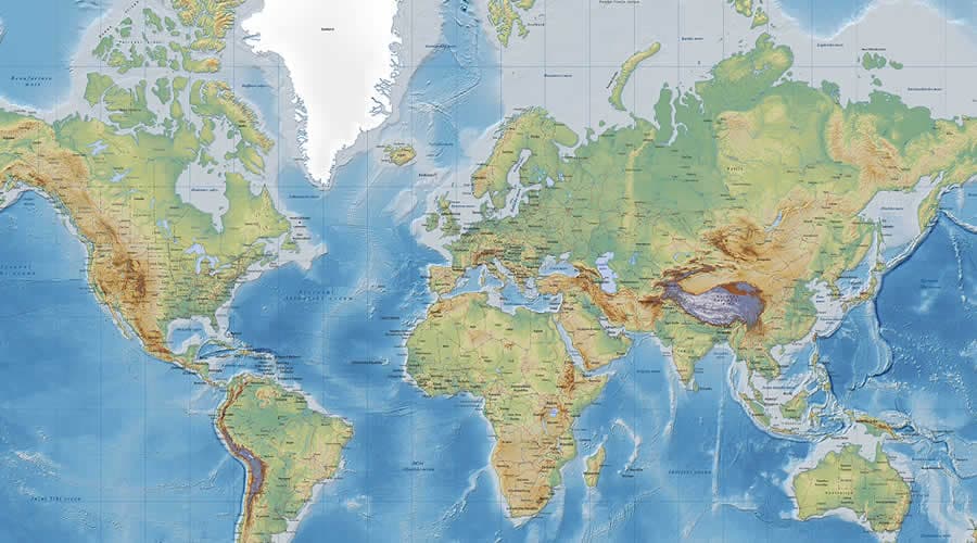 Svijet zemljovid/karta