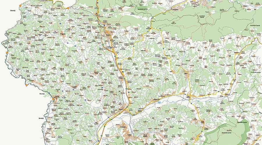 Zagorje karta / zemljovid