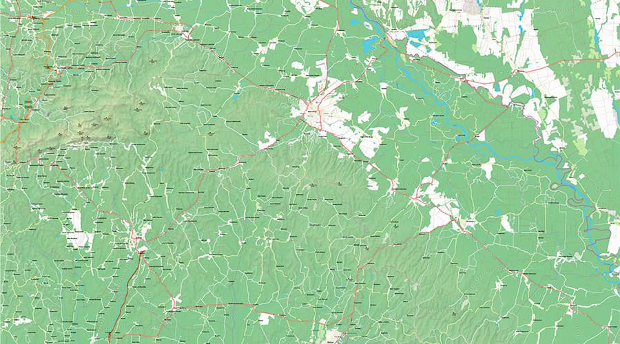 Koprivničko-Križevačka županija karta