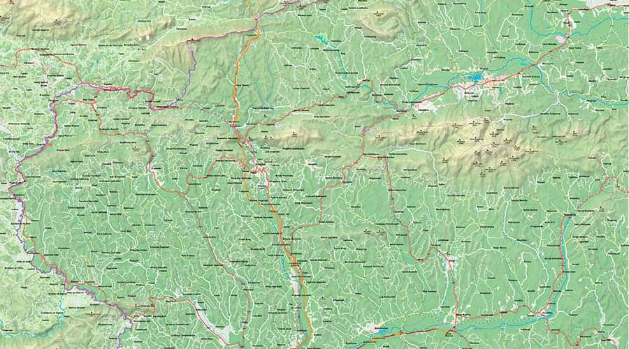 Krapinsko-Zagorska županija karta