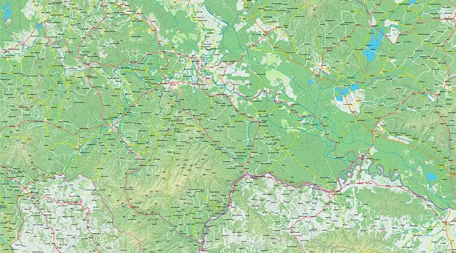 Sisačko-Moslavačka županija karta