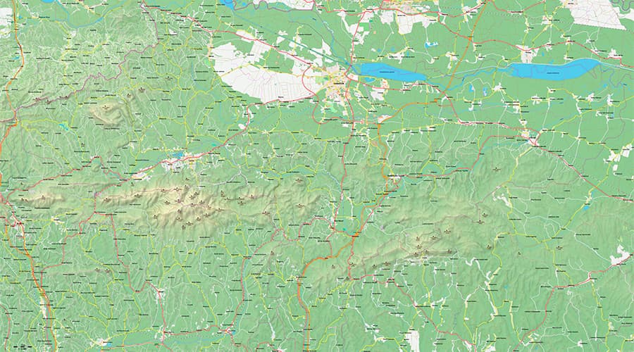 Varaždinska županija karta