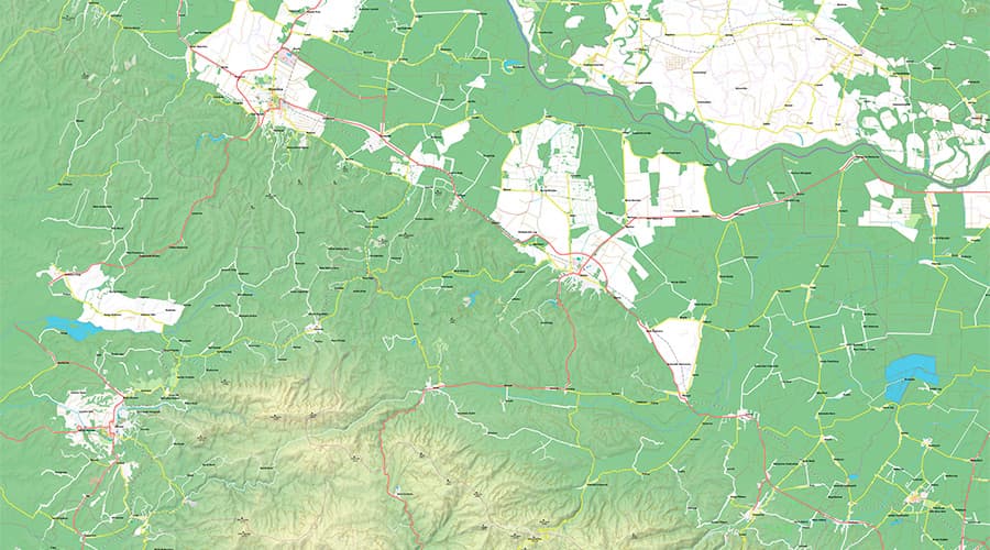 Virovitičko-Podravska županija karta